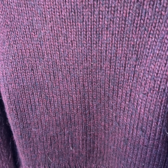 Sold - Size small club, Monaco wool and alpaca blend maroon knit sweater - Picture 5 of 5